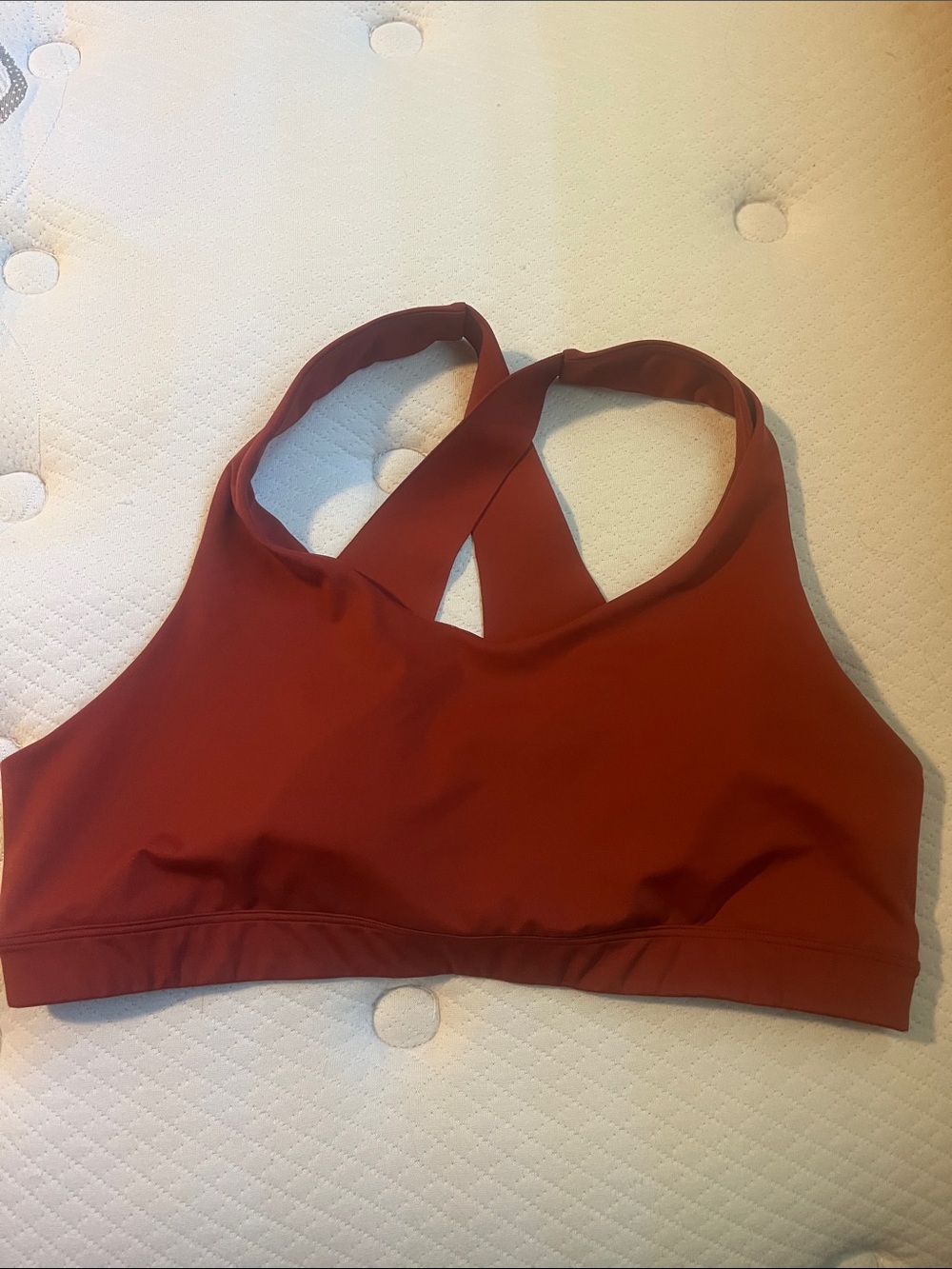 Old Navy Rust Red Cross-Back Sports Bra